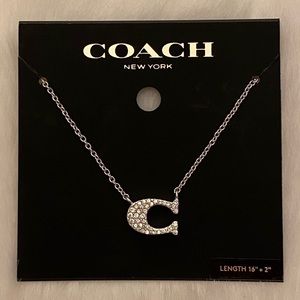 COACH Pave Signature Necklace